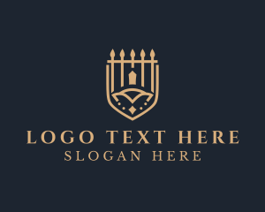 Expensive - Luxury Gate Shield logo design