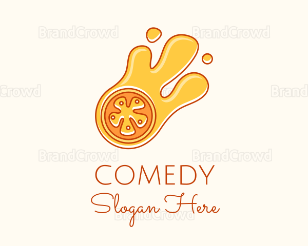 Orange Slice Juice Logo