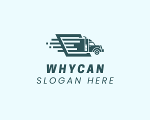 Fast Logistics Truck Logo