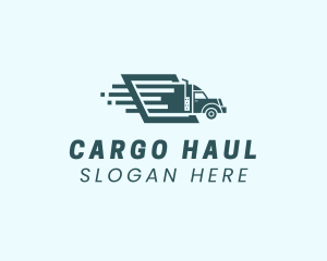 Logistics Truck Shipping logo design