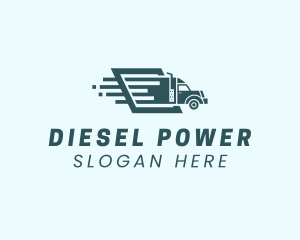 Diesel - Logistics Truck Shipping logo design