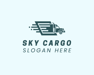 Logistics Truck Shipping logo design