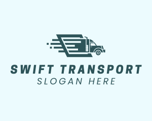 Logistics Truck Shipping logo design