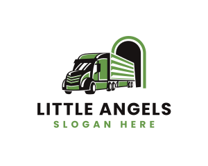 Diesel - Truck Logistics Cargo logo design