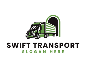 Truck Logistics Cargo logo design