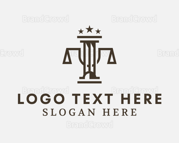 Brown Pillar Scale Logo