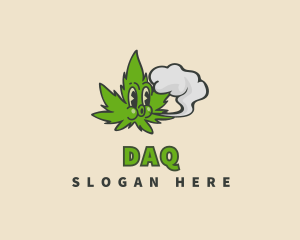 Herbal Marijuana Smoke Logo
