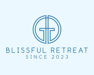 Bible Study - Minimalist Monogram Letter GG logo design