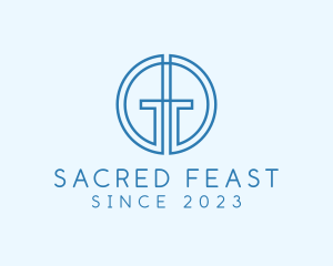 Eucharist - Minimalist Monogram Letter GG logo design