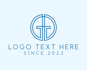 Eucharist - Minimalist Monogram Letter GG logo design