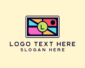 Counting - Mosaic Camera Lens logo design