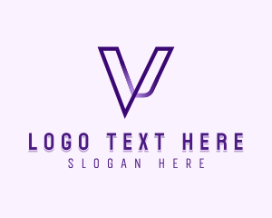 Upscale Consultant Letter V Logo