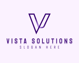 Upscale Consultant Letter V logo design