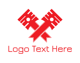 Piston - Piston Bookmark logo design