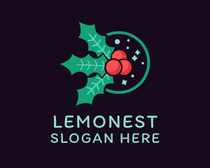 Christmas Leaves Decor Logo