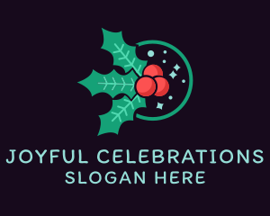 Festivity - Christmas Leaves Decor logo design