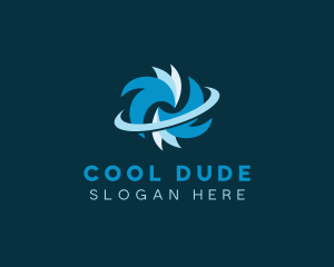 Cooling Wind Airflow logo design