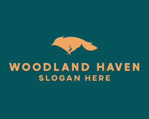 Woodland - Running Fox logo design