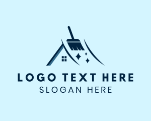 Deep Clean - Roof Sweep Sprakle logo design