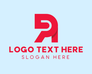 Digital Media - Red Tech Letter R logo design