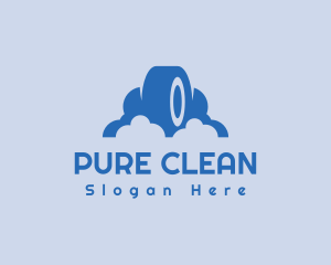 Car Tire Wash Cleaning logo design