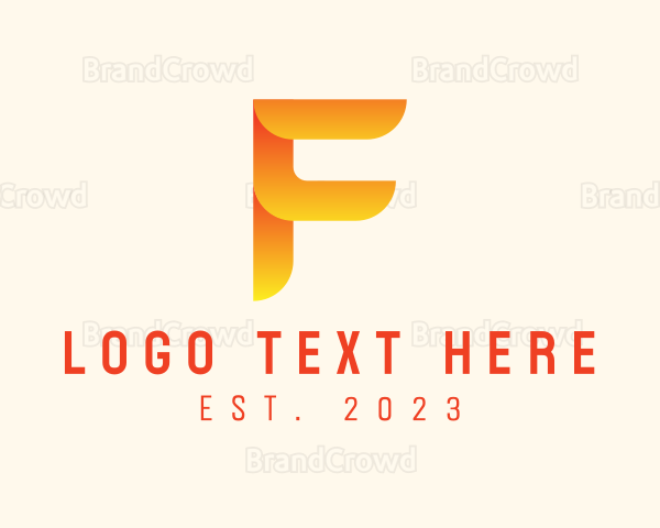 Application Letter F Logo