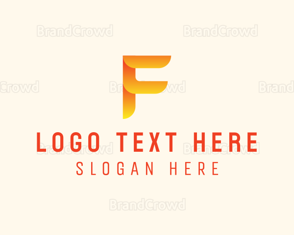 Application Letter F Logo