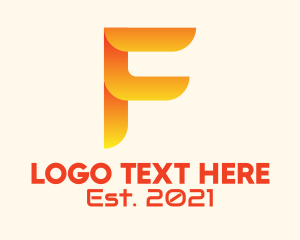 Application - Application Letter F logo design