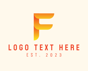 Music Studio - Application Letter F logo design