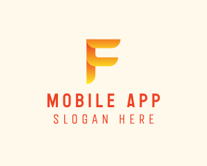 Application Letter F Logo