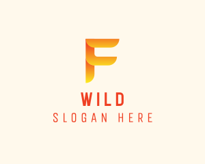 Application Letter F Logo