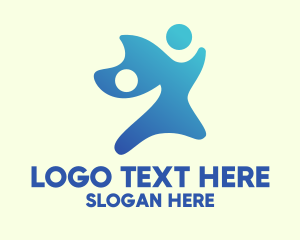 People - Blue People Organization logo design