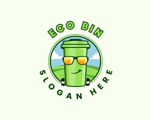 Bin - Trash Bin Garbage Sanitation logo design