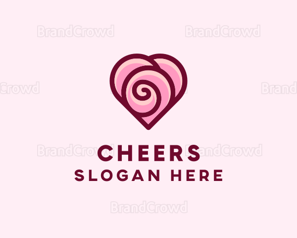 Rose Heart Valentine Logo