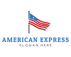 USA American Flag logo design