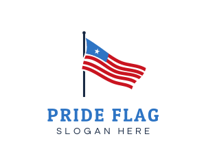 Flag - USA American Flag logo design