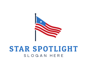 USA American Flag logo design