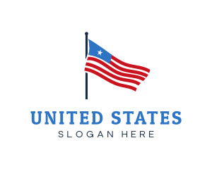 USA American Flag logo design