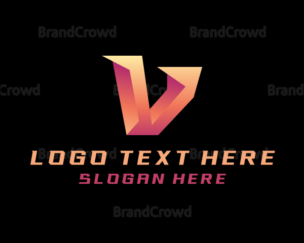 Generic Gaming Letter V Logo