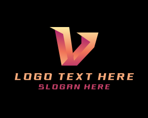 Letter V - Generic Gaming Letter V logo design