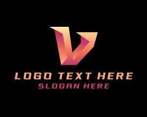 Futuristic - Tech Cyber Game Streamer logo design