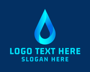 Liquid Droplet Wash Logo