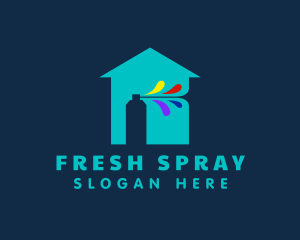 Spray Paint House logo design