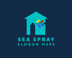 Spray Paint House logo design