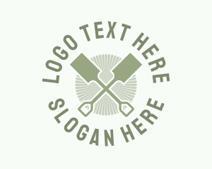 Dig - Green Gardening Shovel logo design