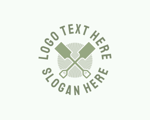 Tools - Green Gardening Shovel logo design