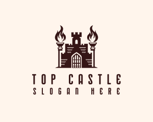 Castle Torch Gate logo design