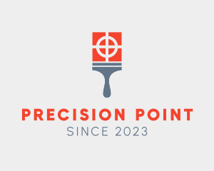 Paint Brush Target logo design