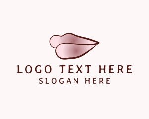 Beauty Vlogger - Beauty Cosmetics Lip Gloss logo design