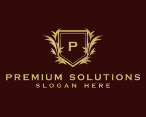 Premium Shield Luxury logo design